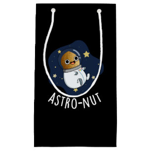 Bolsa De Regalo Pequeña Astro-nut Gracioso Astronauta de nueces Pun Dark B