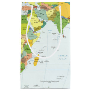 Bolsa De Regalo Pequeña Atlas del País del Mapa Mundial