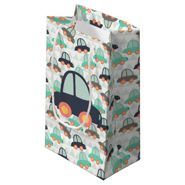 Bolsa De Regalo Pequeña Autos y más autos (Angulo Anverso)