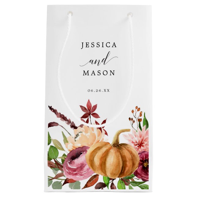 Bolsa De Regalo Pequeña Autumn Bliss Hotel Boda Gift Bag (Anverso)