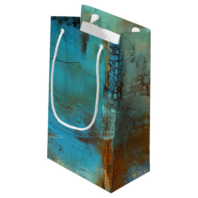 Bolsa De Regalo Pequeña Azul (Angulo reverso)