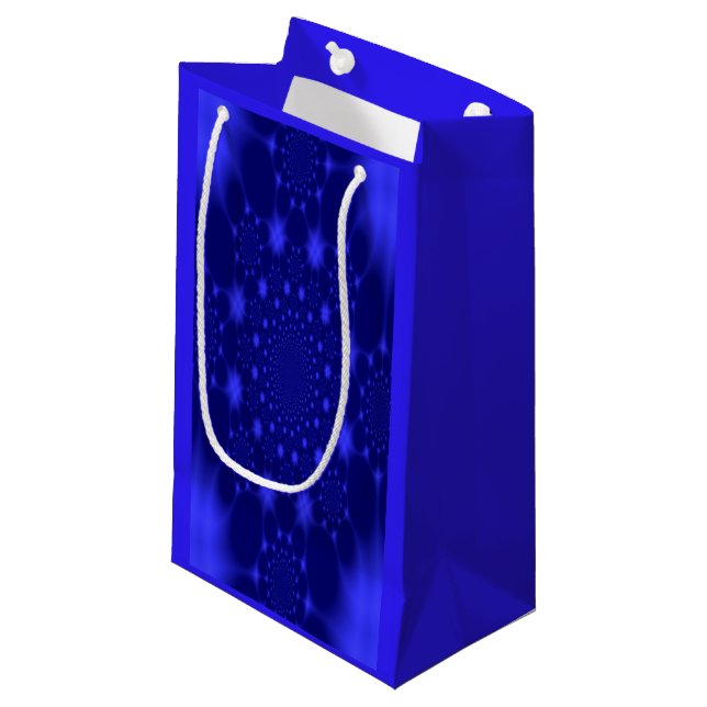 Bolsa De Regalo Pequeña Azul deslumbrante (Angulo Anverso)