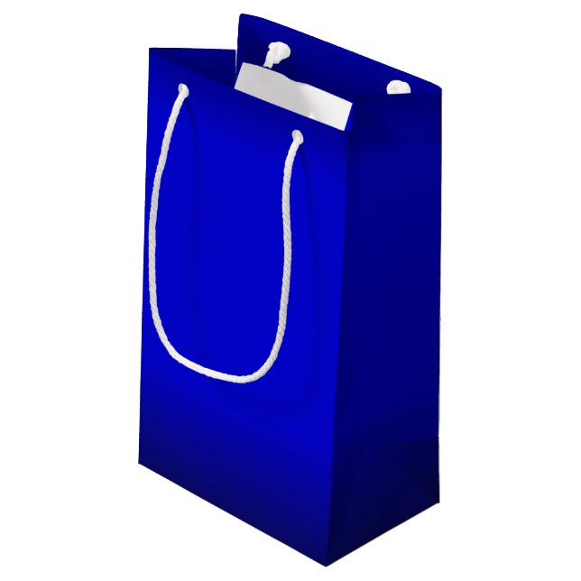 Bolsa De Regalo Pequeña Azul eléctrico sólido (Angulo reverso)