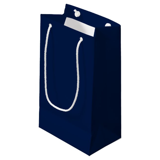 Bolsa De Regalo Pequeña Azul Intenso (Sólido) (Angulo Anverso)