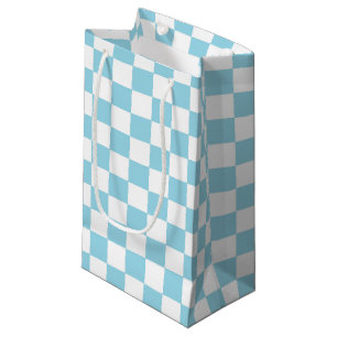 Bolsa De Regalo Pequeña Azul y blanco pastel