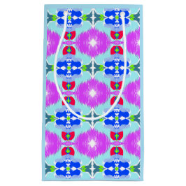 Bolsa De Regalo Pequeña Azure Bloom Kaleidoscope