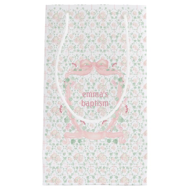 Bolsa De Regalo Pequeña Baby Bootie Coquette Escudo (Anverso)