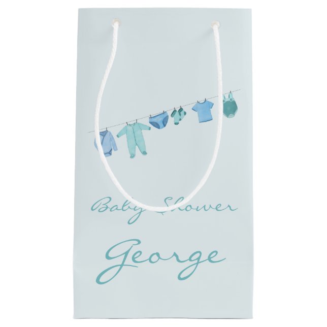 Bolsa De Regalo Pequeña Baby Boy Baby Shower (Anverso)