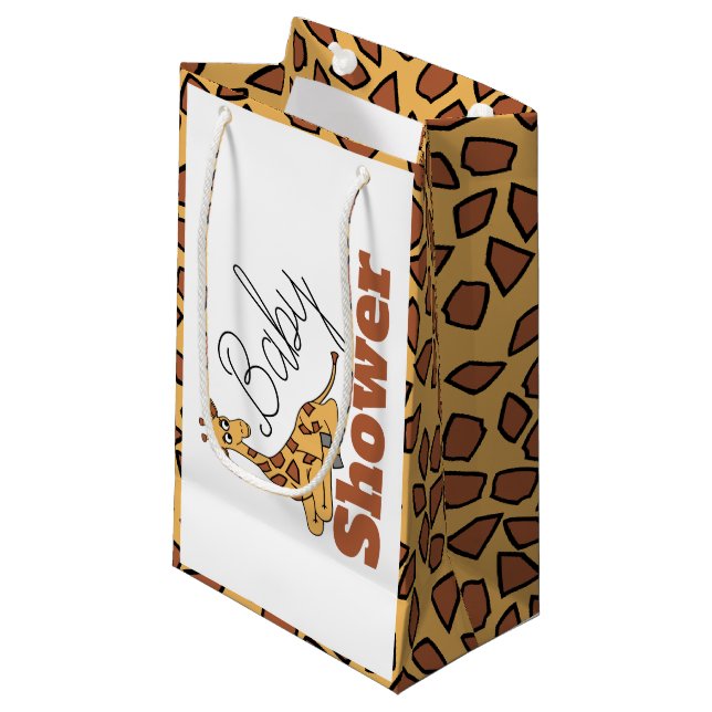 Bolsa De Regalo Pequeña Baby Giraffe, Baby Shower (Angulo Anverso)