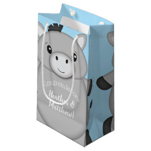 Bolsa De Regalo Pequeña Baby Shower Blue de Donkey