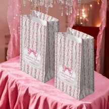 Bolsa de regalo pequeña Baby Shower Bow Bow Love S