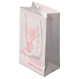 Bolsa De Regalo Pequeña Baby Shower rosado de hadas rosado