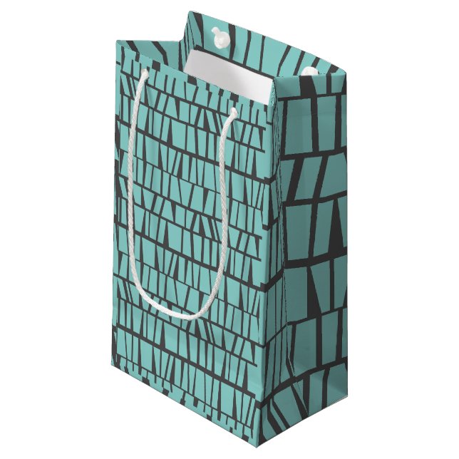 Bolsa De Regalo Pequeña Baldosas azules (Angulo Anverso)