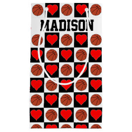 Bolsa De Regalo Pequeña Baloncesto y Personalizados  Jugador Nombre Chicas