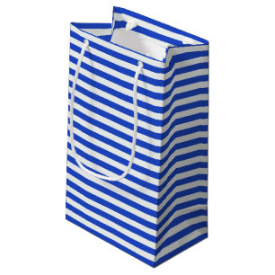 Bolsa De Regalo Pequeña Bandas combinadas azules reales de Shirley Taylor