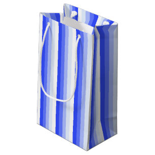 Bolsa De Regalo Pequeña Bandas de sombra azules reales
