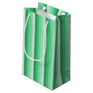 Bolsa De Regalo Pequeña Bandas de sombra verdes