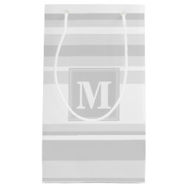 Bolsa De Regalo Pequeña Bandas grises claras monográficas