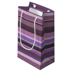 Bolsa De Regalo Pequeña Bandas horizontales malvas