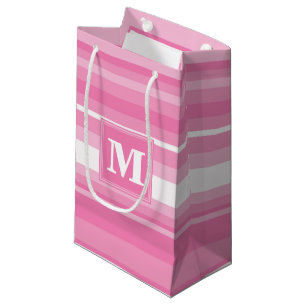 Bolsa De Regalo Pequeña Bandas rosadas monográficas