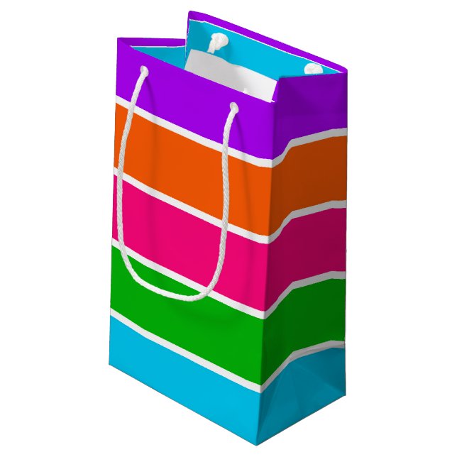 Bolsa De Regalo Pequeña Bandas Sherbet (Angulo reverso)