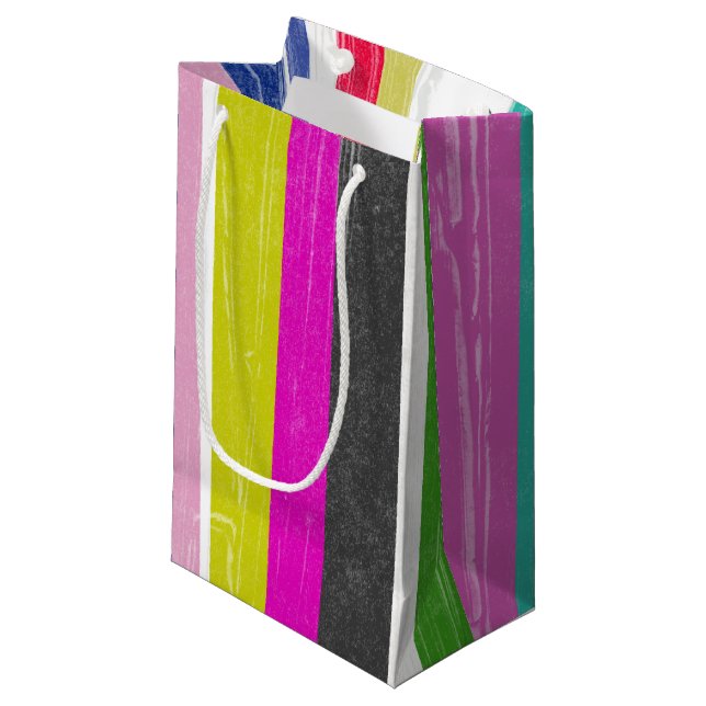 Bolsa De Regalo Pequeña Bandas verticales (Angulo Anverso)