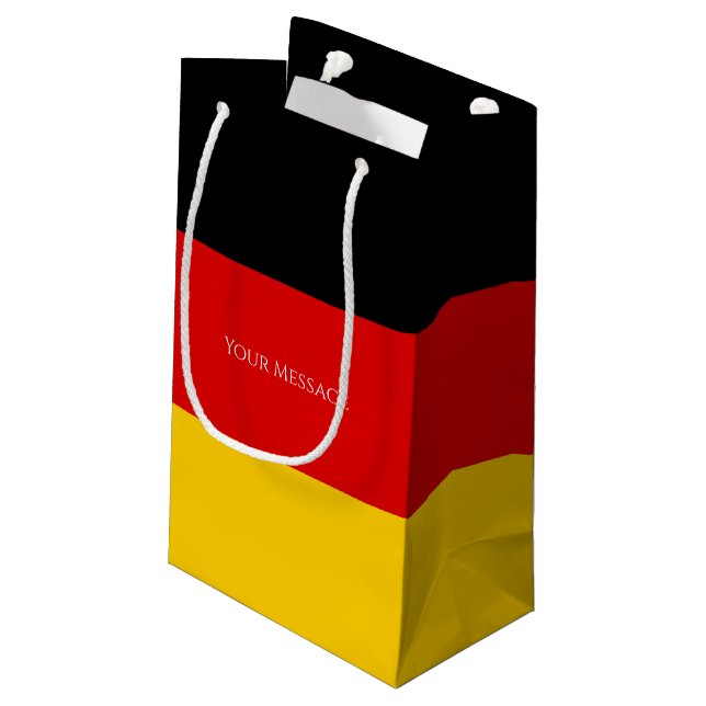 Bolsa De Regalo Pequeña Bandera de Alemania Schwarz Rot Gold Personalizada (Angulo reverso)