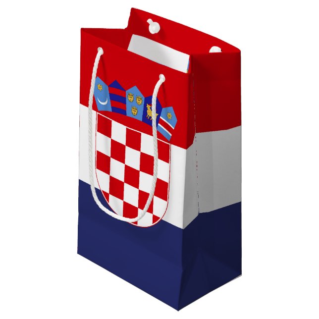 Bolsa De Regalo Pequeña Bandera de Croacia (Angulo Anverso)