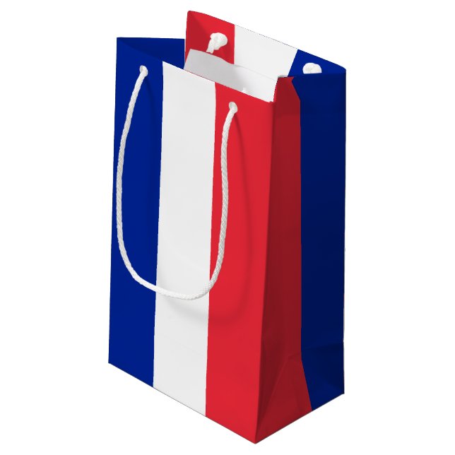 Bolsa De Regalo Pequeña Bandera de Francia (Angulo reverso)