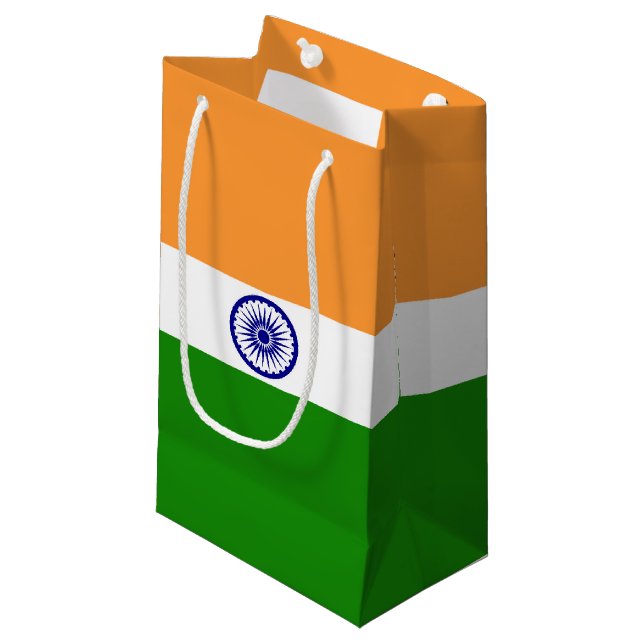 Bolsa De Regalo Pequeña Bandera de la India (Angulo Anverso)