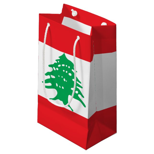 Bolsa De Regalo Pequeña bandera de Líbano (Angulo Anverso)