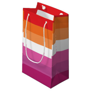 Bolsa De Regalo Pequeña Bandera de Orgullo Lesbiano