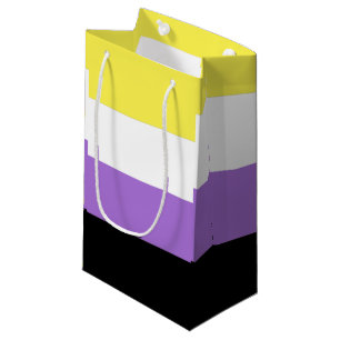 Bolsa De Regalo Pequeña Bandera de Orgullo No Binario