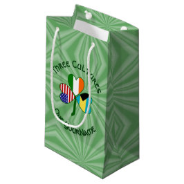 Bolsa De Regalo Pequeña Bandera norteamericana bahameña Shamrock personali