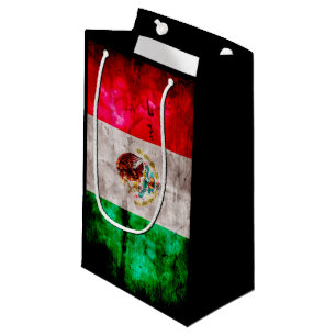 Bolsa De Regalo Pequeña Bandera resistida de México del vintage