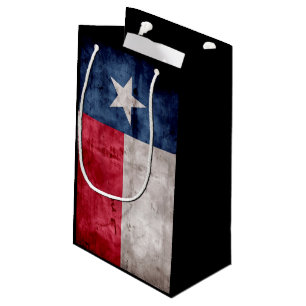Bolsa De Regalo Pequeña Bandera resistida del estado de Tejas del vintage