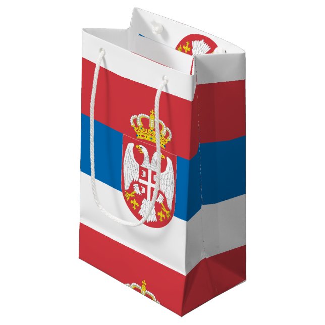 Bolsa De Regalo Pequeña Bandera serbia (Angulo Anverso)