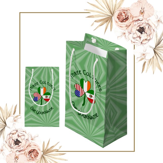 Bolsa De Regalo Pequeña Bandera Shamrock Americana Mexicana (Subido por el creador)