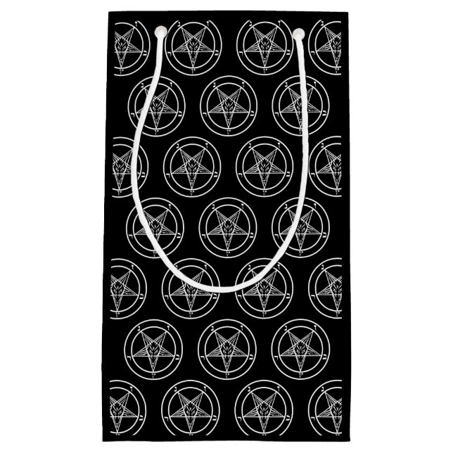 Bolsa De Regalo Pequeña Baphomet Pentagram Satanic (Anverso)