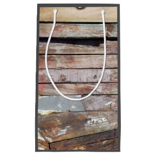 Bolsa De Regalo Pequeña Barca rústica de madera antigua