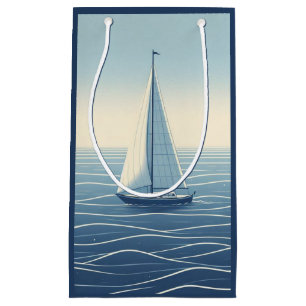 Bolsa De Regalo Pequeña Barco de vela en alta mar