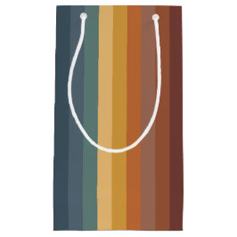 Bolsa De Regalo Pequeña BARRAS DE CREMA DE NARANJA MARRONES verde azuladas