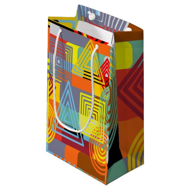 Bolsa De Regalo Pequeña Bauhaus Design Three (Angulo Anverso)