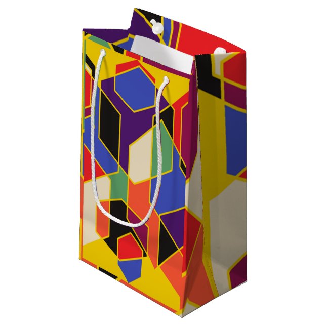 Bolsa De Regalo Pequeña Bauhaus Hexagons (Angulo Anverso)