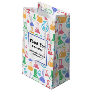 Bolsa De Regalo Pequeña Beakers and Flask Fun Pattern Fiesta Gracias