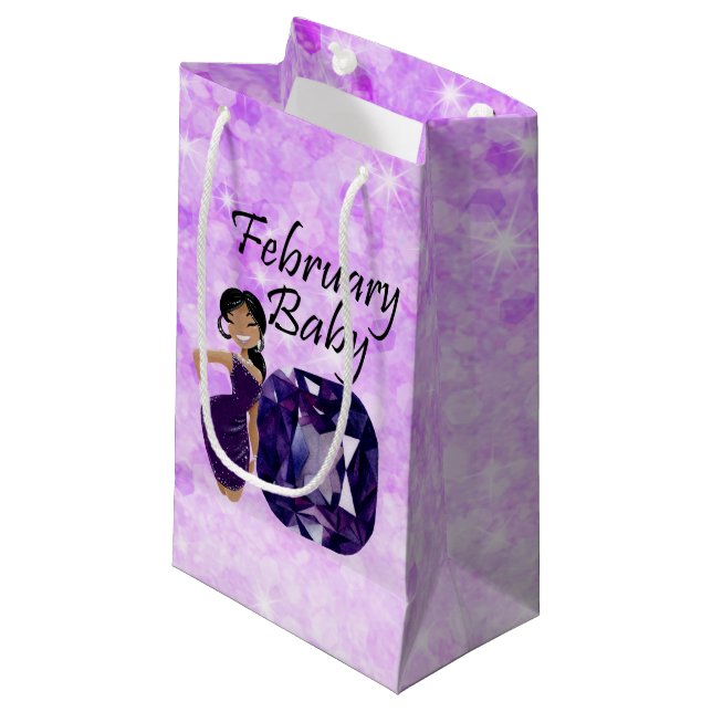 Bolsa De Regalo Pequeña Bebé de febrero (Angulo Anverso)