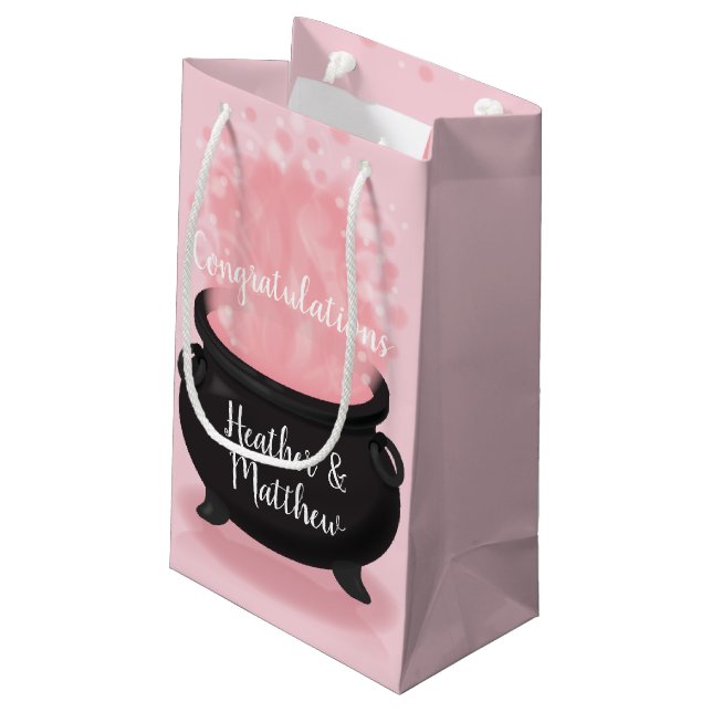 Bolsa De Regalo Pequeña Bebé está preparando ducha de brujas Chica rosa gó (Angulo reverso)