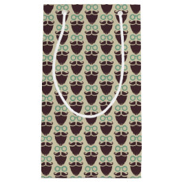 Bolsa De Regalo Pequeña Bebida Mustache Patrón de gafas de regalo pequeño