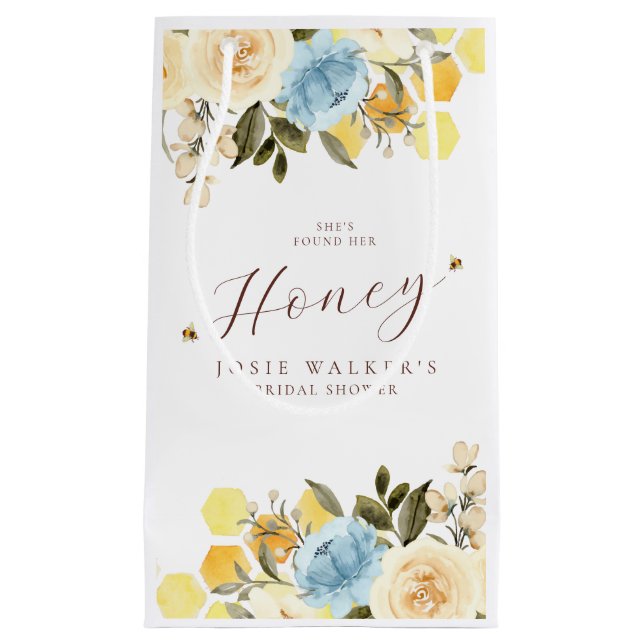 Bolsa De Regalo Pequeña Bee Bridal Shower (Anverso)