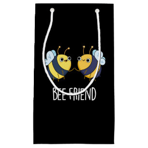 Bolsa De Regalo Pequeña Bee-Friend Funny Insect Bee Pun Dark BG